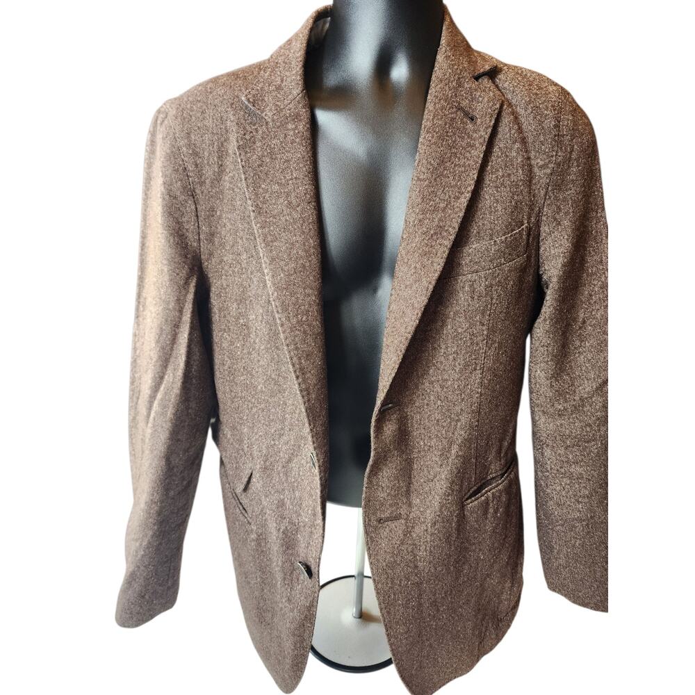 Scott James Blazer Mens Small 38 Wool Two Button Jacket Sport Coat Classic Tweed - Picture 11 of 16